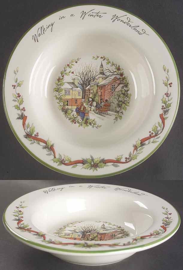 Winter Wonderland Large Rim Soup Bowl by Certified International-1