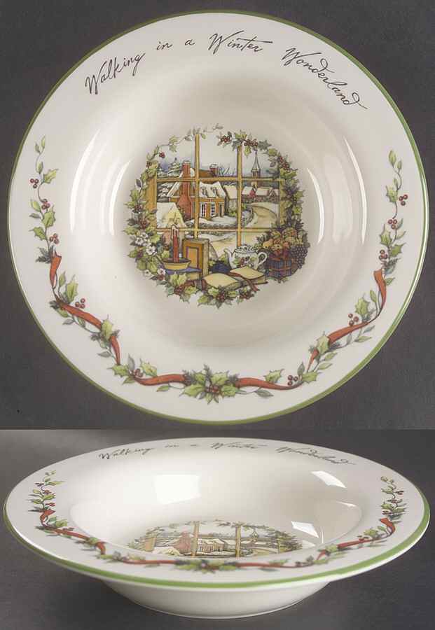 Winter Wonderland Large Rim Soup Bowl by Certified International-1