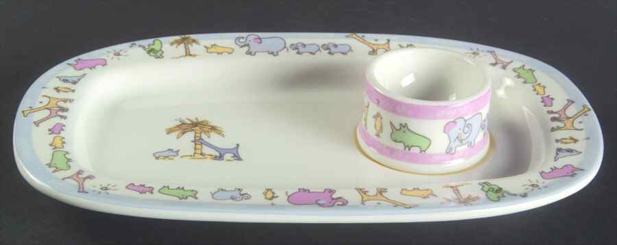 John Lennon Nurseryware (2 Piece) Child's Set (Egg Cup & Soldier Tray) by Coalport-1