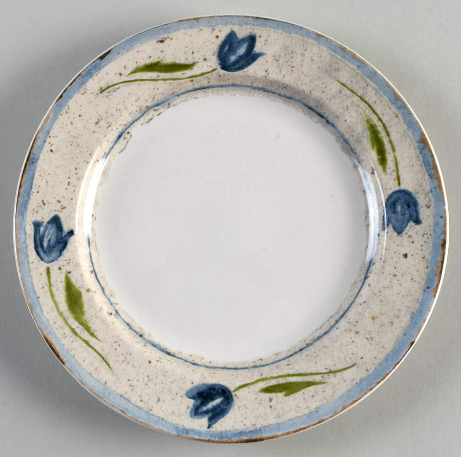 Paper Tulip Blue Salad Plate by Coventry (PTS)-1