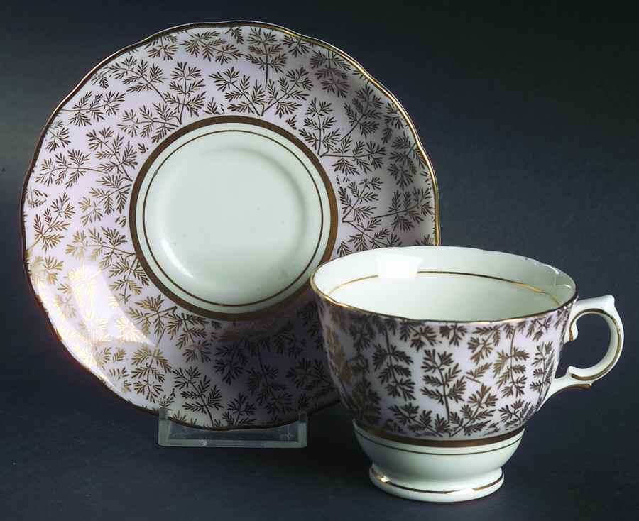 1616 Footed Cup & Saucer Set by Colclough-1
