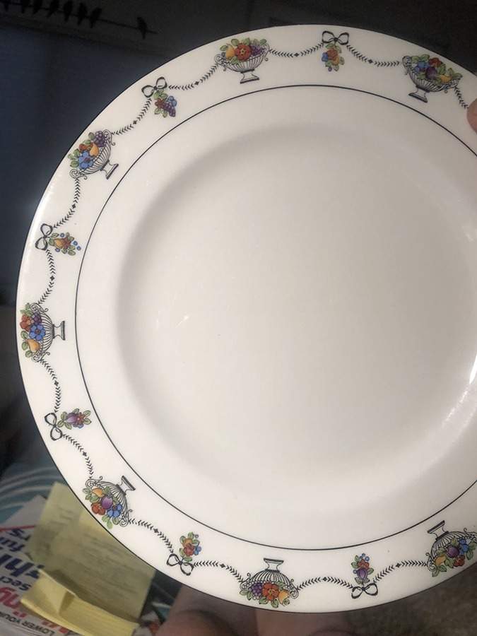 10677 Dinner Plate by Crown Staffordshire-1