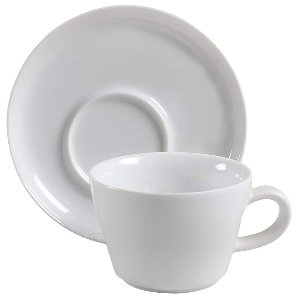 Madison Flat Cup & Saucer Set by Crate & Barrel-1