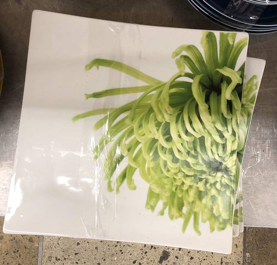 Verde 12" Square Serving Platter by Crate & Barrel-1
