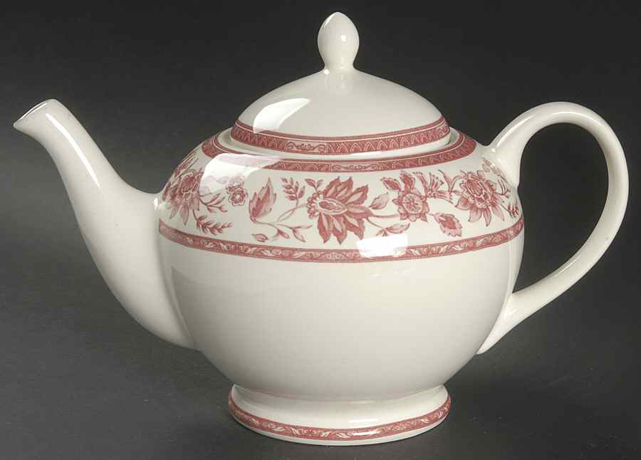 Indian Tree Pink Teapot & Lid by Churchill-1