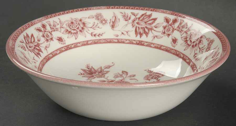 Indian Tree Pink Coupe Cereal Bowl by Churchill-1