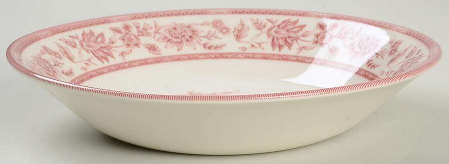 Indian Tree Pink Coupe Soup Bowl by Churchill-1