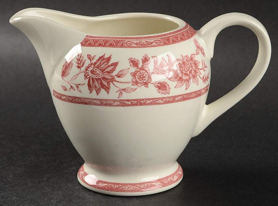 Indian Tree Pink Creamer by Churchill-1