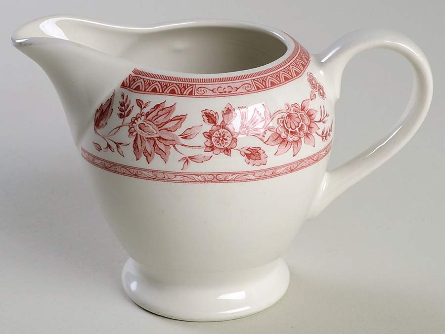 Indian Tree Pink Creamer by Churchill-1