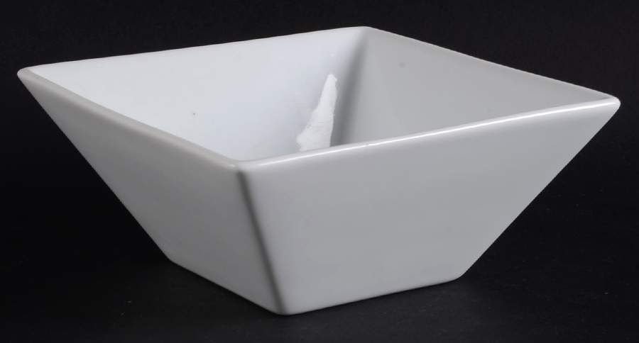 White Square Soup/Cereal Bowl by Crate & Barrel-1