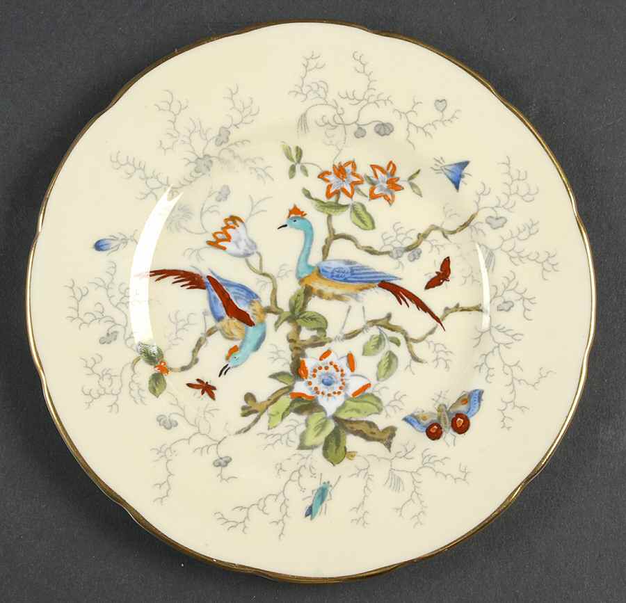 Cairo Multicolor On Ivory (Scallop) Bread & Butter Plate by Coalport-1