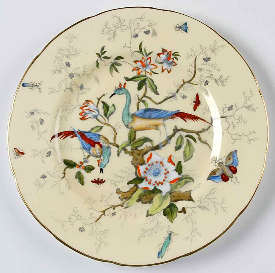 Cairo Multicolor On Ivory (Scallop) Salad Plate by Coalport-1