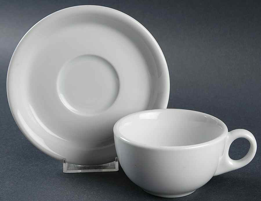 Diner Flat Cup & Saucer Set by Crate & Barrel-1