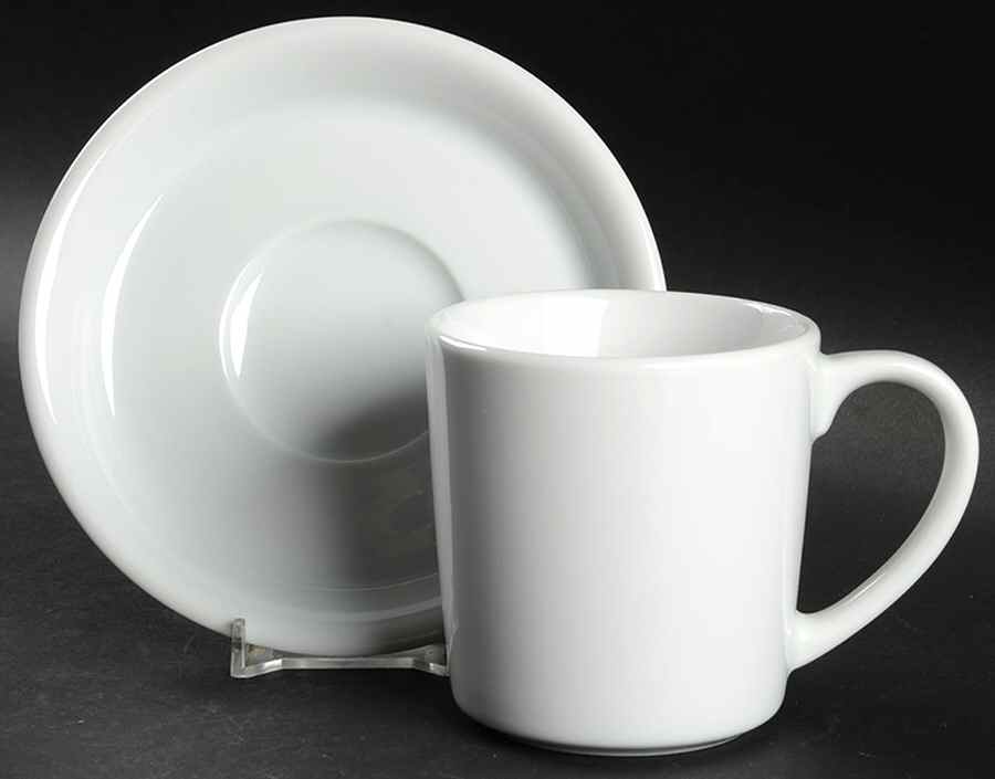 Diner Flat Cup & Saucer Set by Crate & Barrel-1