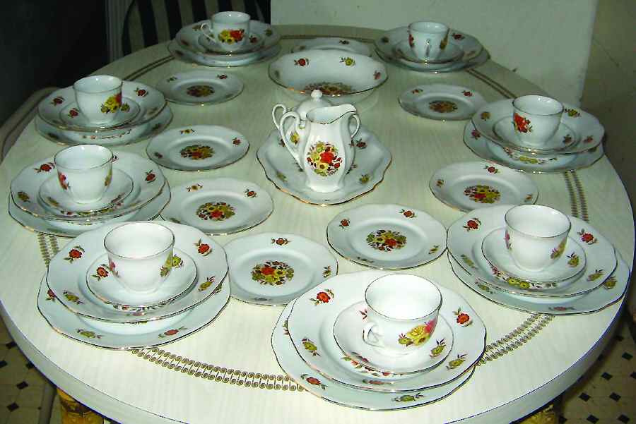 Orion Flat Cup & Saucer Set by Czechia-Czechoslovakia-1