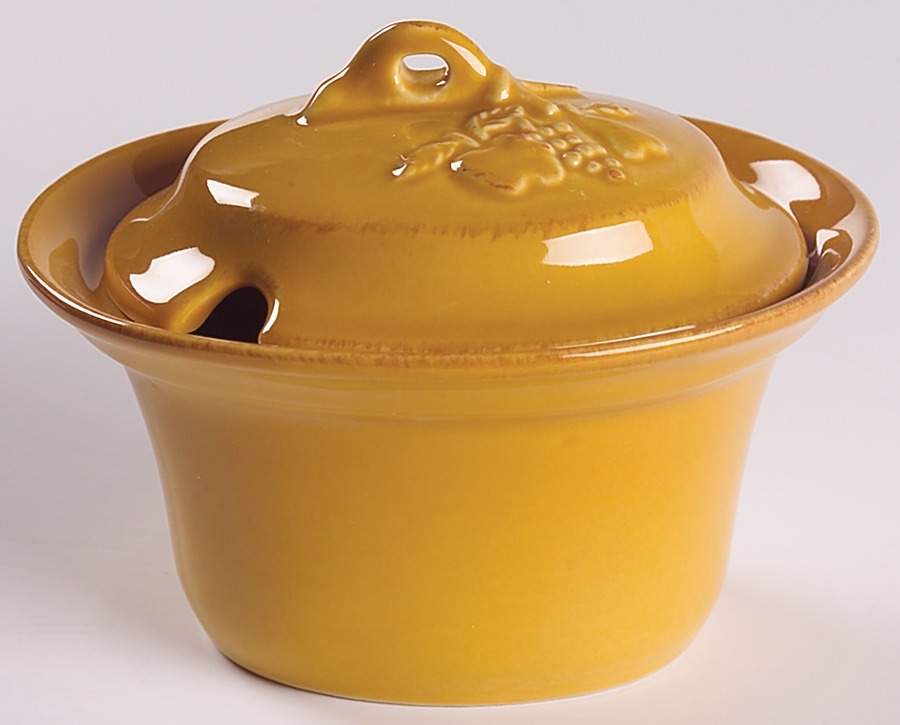 Madeira Harvest (Honey) Sugar Bowl & Lid by Casafina-1