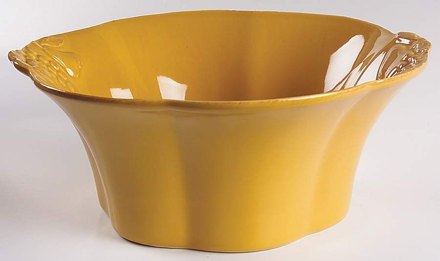 Madeira Harvest (Honey) 10" Large Salad Serving Bowl by Casafina-1