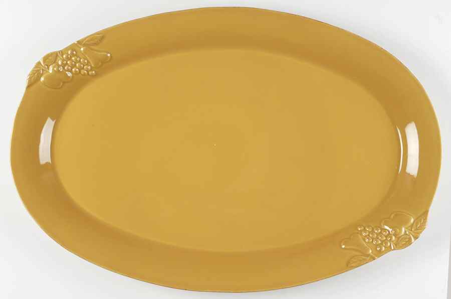 Madeira Harvest (Honey) 21" Oval Serving Platter by Casafina-1