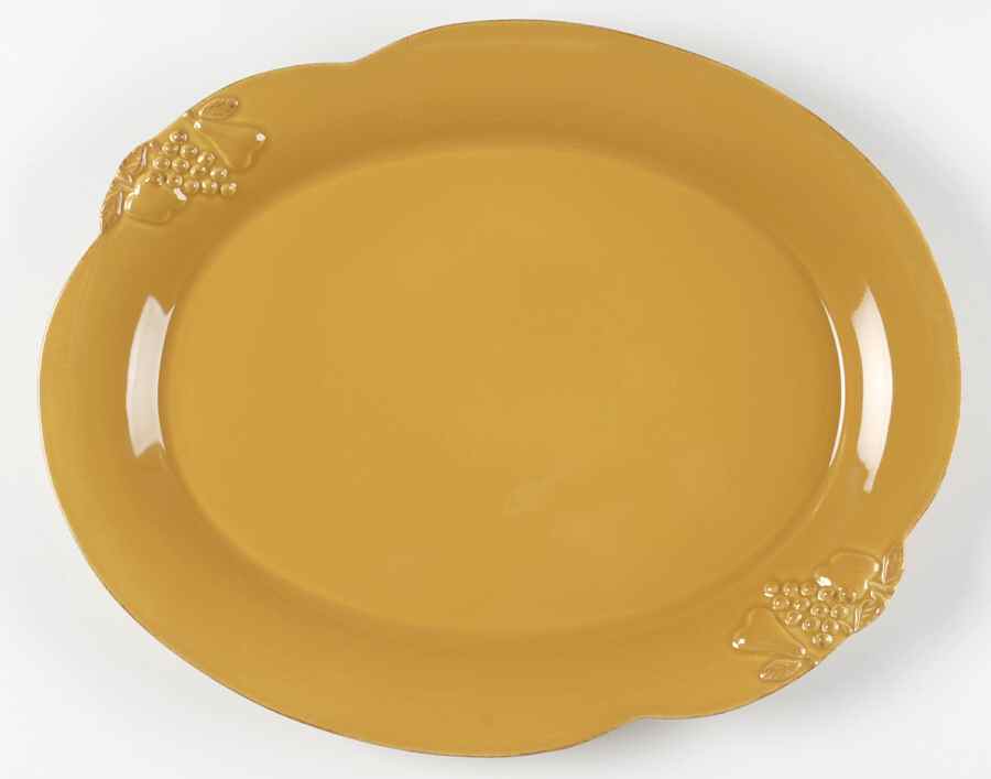 Madeira Harvest (Honey) 15" Oval Serving Platter by Casafina-1