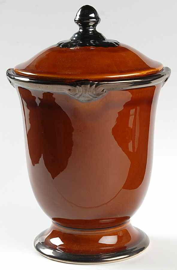 Embassy Brown Large Canister & Lid by Certified International-1