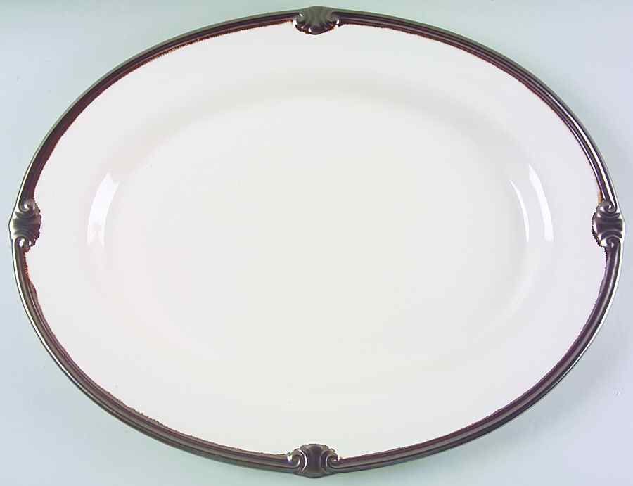 Embassy Ivory 18" Oval Serving Platter by Certified International-1