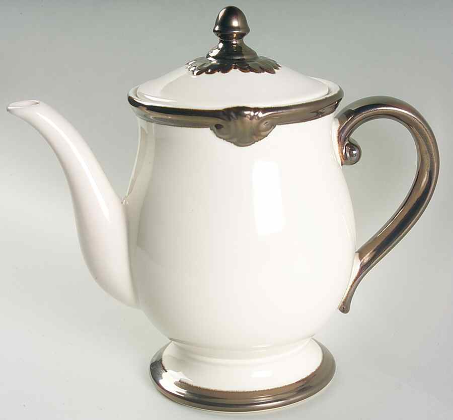 Embassy Ivory Teapot & Lid by Certified International-1