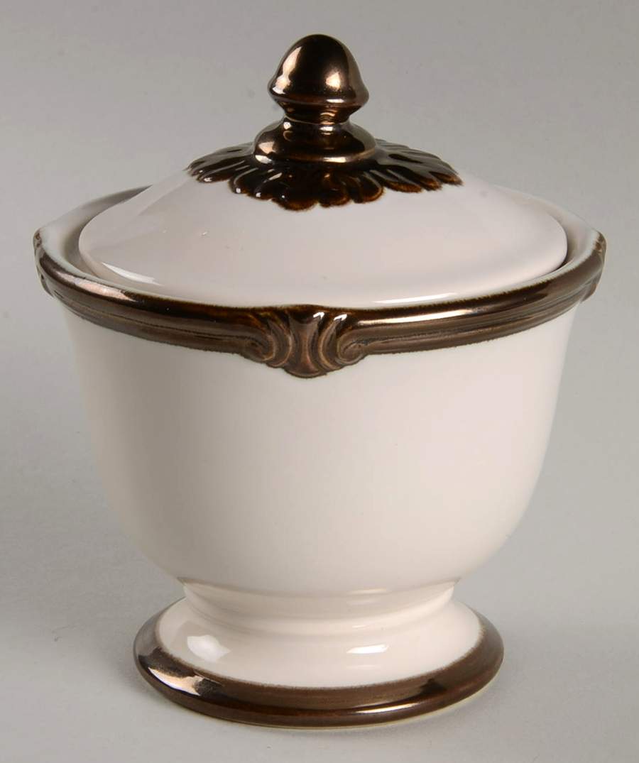 Embassy Ivory Sugar Bowl & Lid by Certified International-1