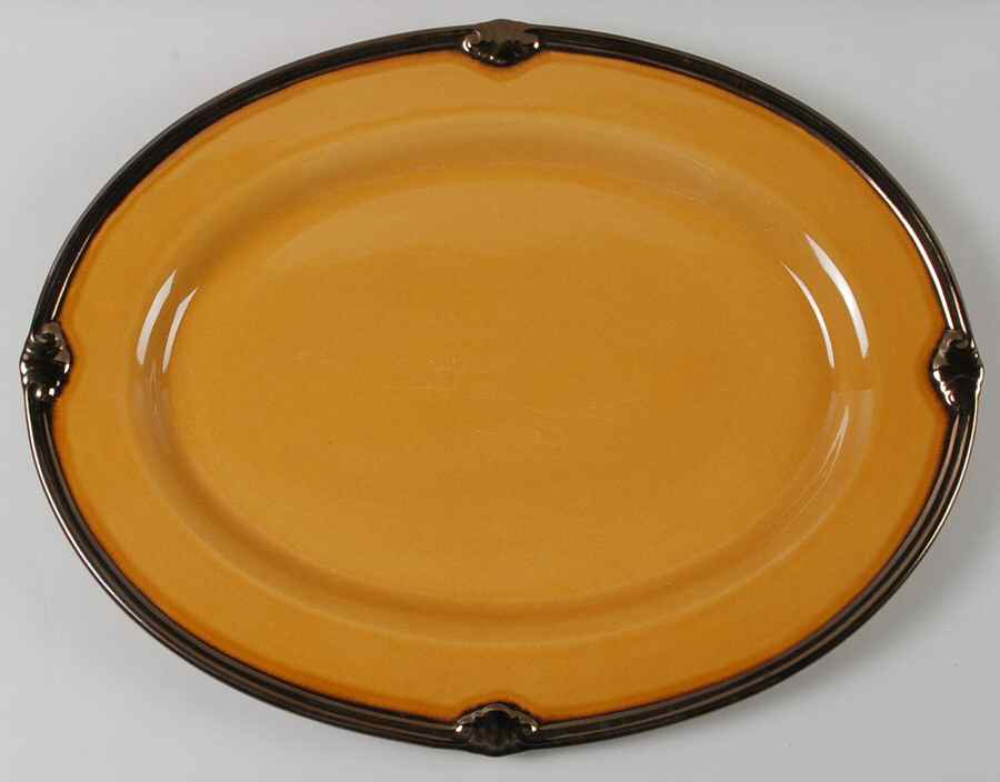 Embassy Gold 18" Oval Serving Platter by Certified International-1