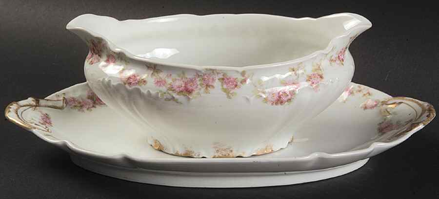 Schleiger 195-10 Gravy Boat & Underplate by Charles Field Haviland-1