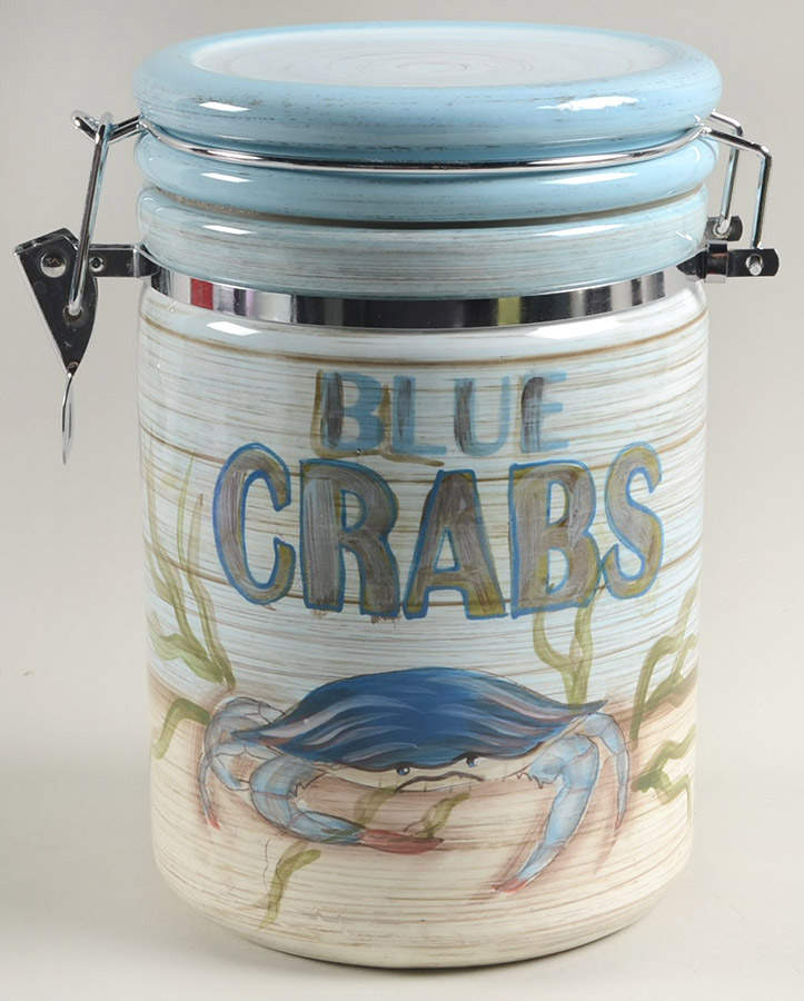 Fisherman's Catch Large Canister & Lid by Certified International-1