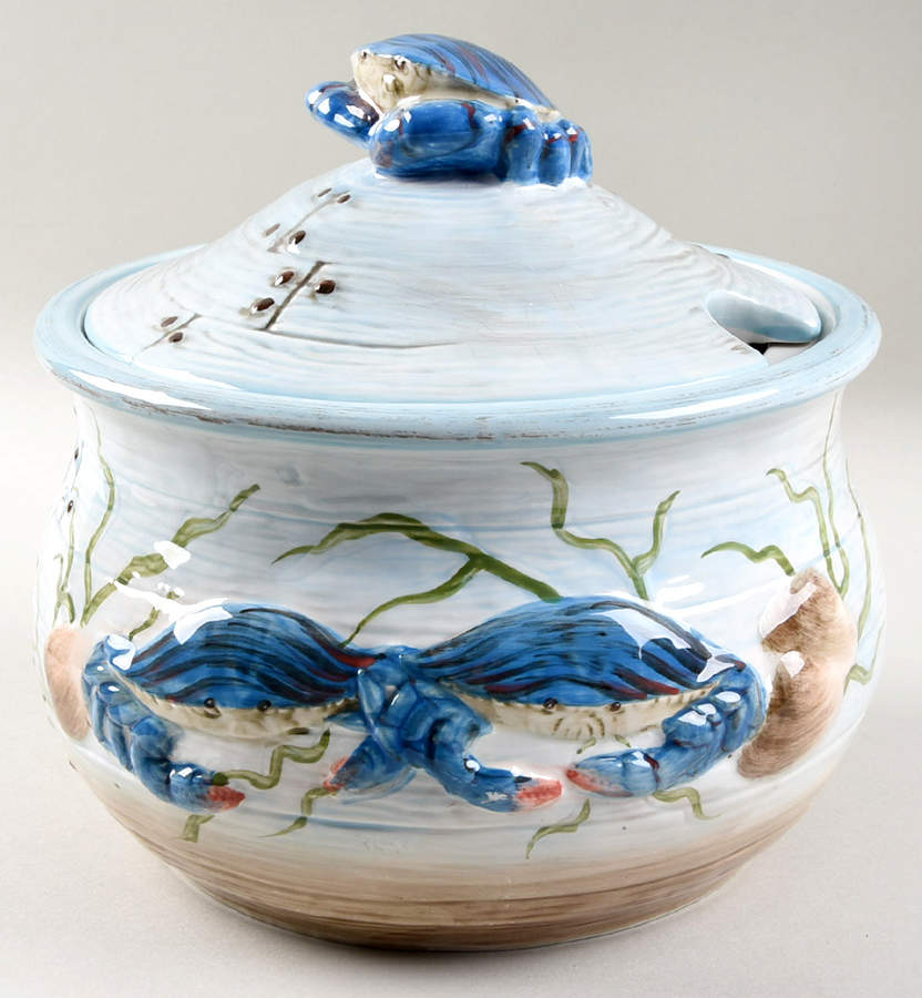 Fisherman's Catch Tureen &  Lid by Certified International-1
