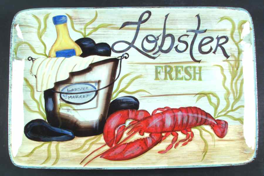 Fisherman's Catch 19" Rectangular Serving Platter by Certified International-1