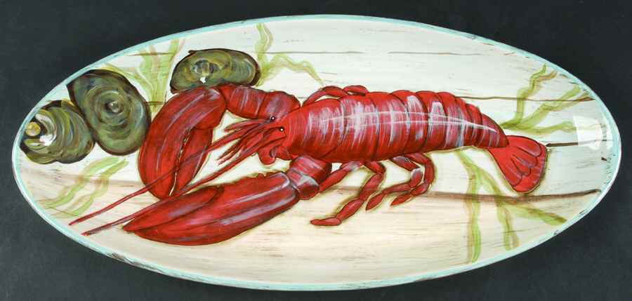 Fisherman's Catch 19" Fish Platter by Certified International-1