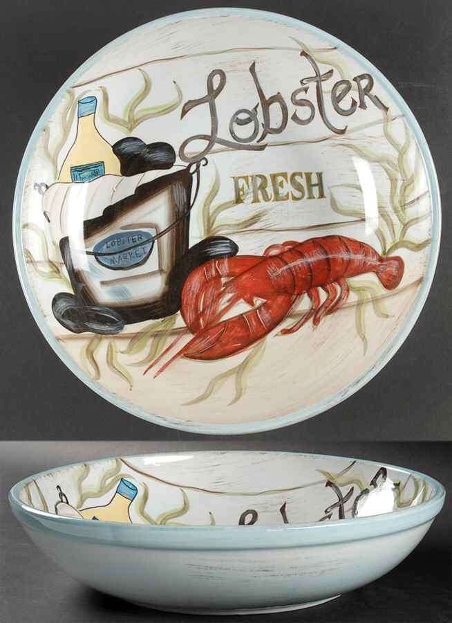 Fisherman's Catch 13" Pasta Serving Bowl by Certified International-1
