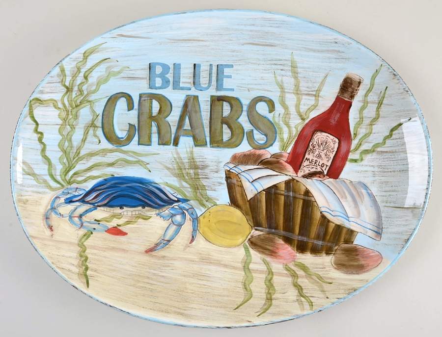 Fisherman's Catch 18" Oval Serving Platter by Certified International-1