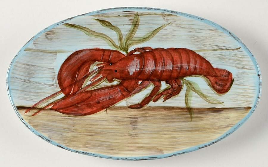 Fisherman's Catch Canape Plate by Certified International-1