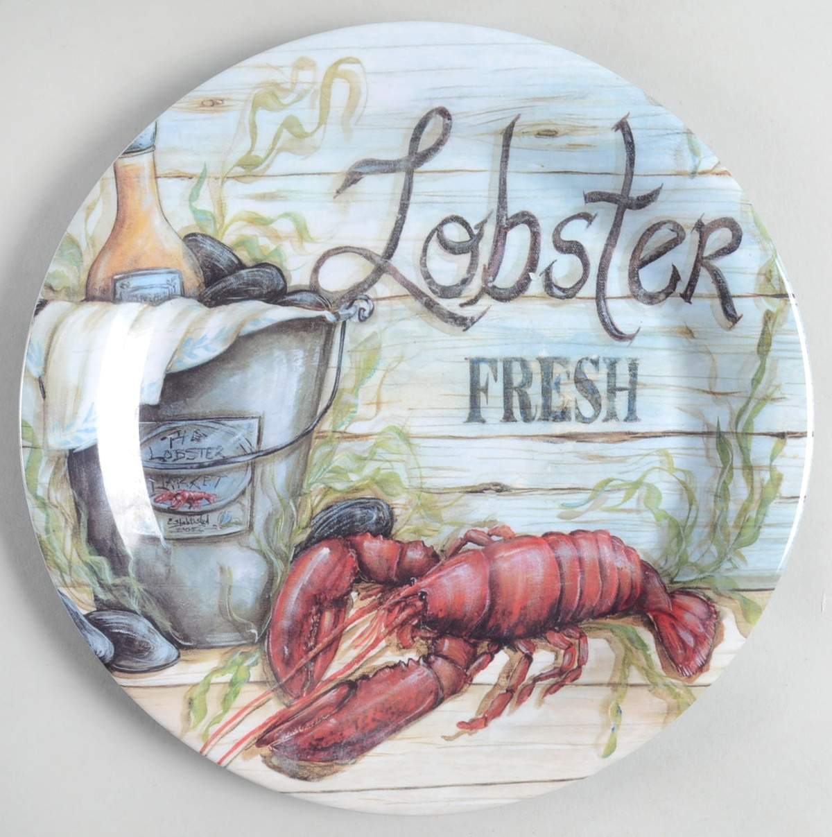 Fisherman's Catch Melamine Dinner Plate by Certified International-1