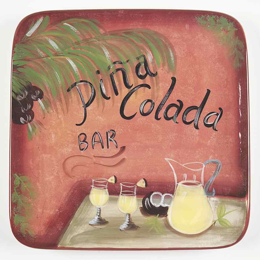 Key West 13" Square Serving Platter by Certified International-1