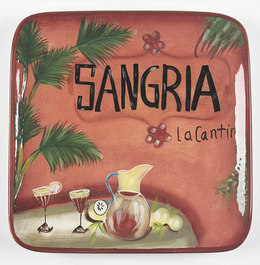 Key West 13" Square Serving Platter by Certified International-1