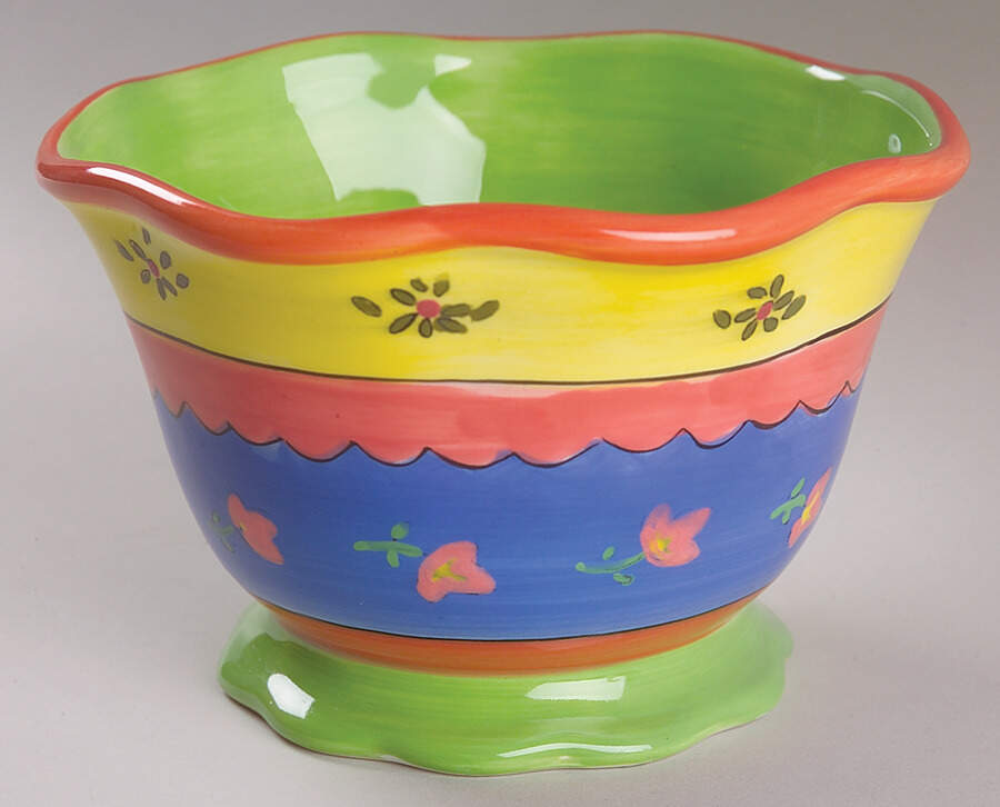 Floral Brights Individual Ice Cream Dish by Certified International-1