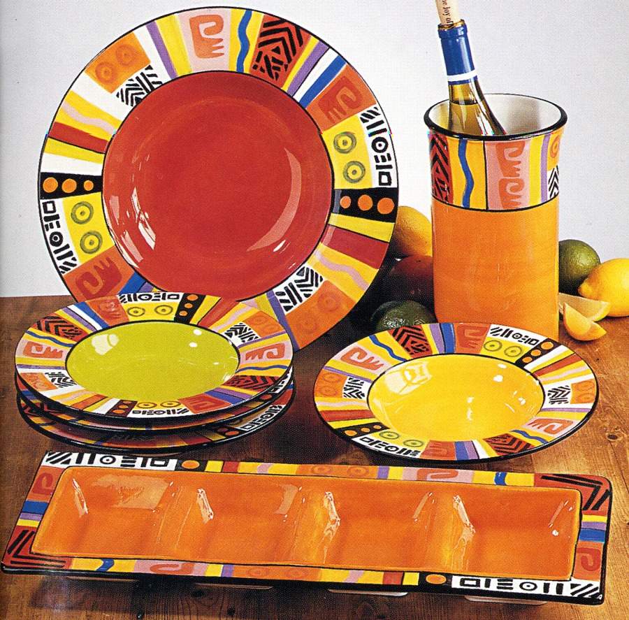Aztec 14" Pasta Serving Bowl by Certified International-1