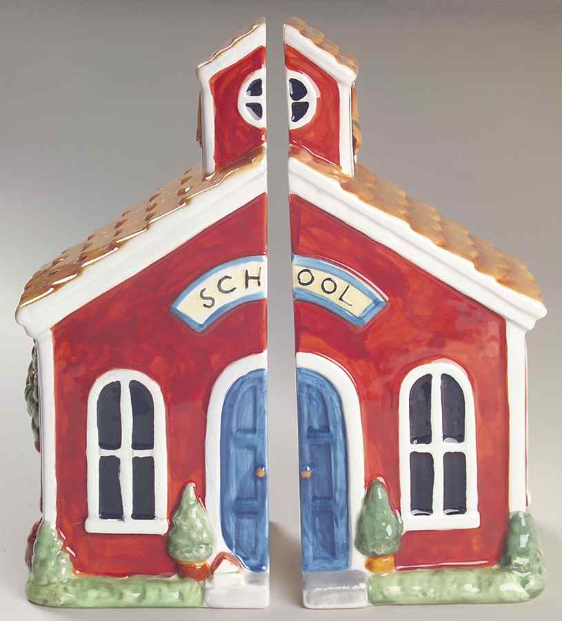 School Days China Bookend - Set of 2 by Certified International-1