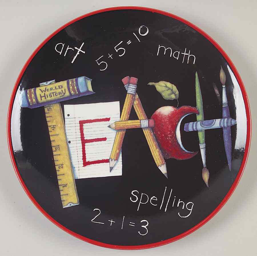 School Days Dessert/Pie Plate by Certified International-1