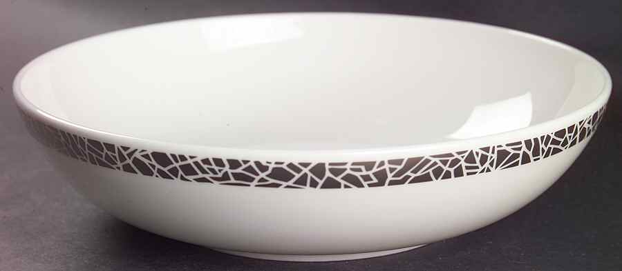 Silver Texture Soup/Cereal Bowl by Calvin Klein-1