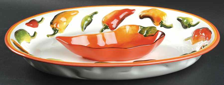 La Mesa (2 Piece) Chip & Dip Set by Clay Art-1