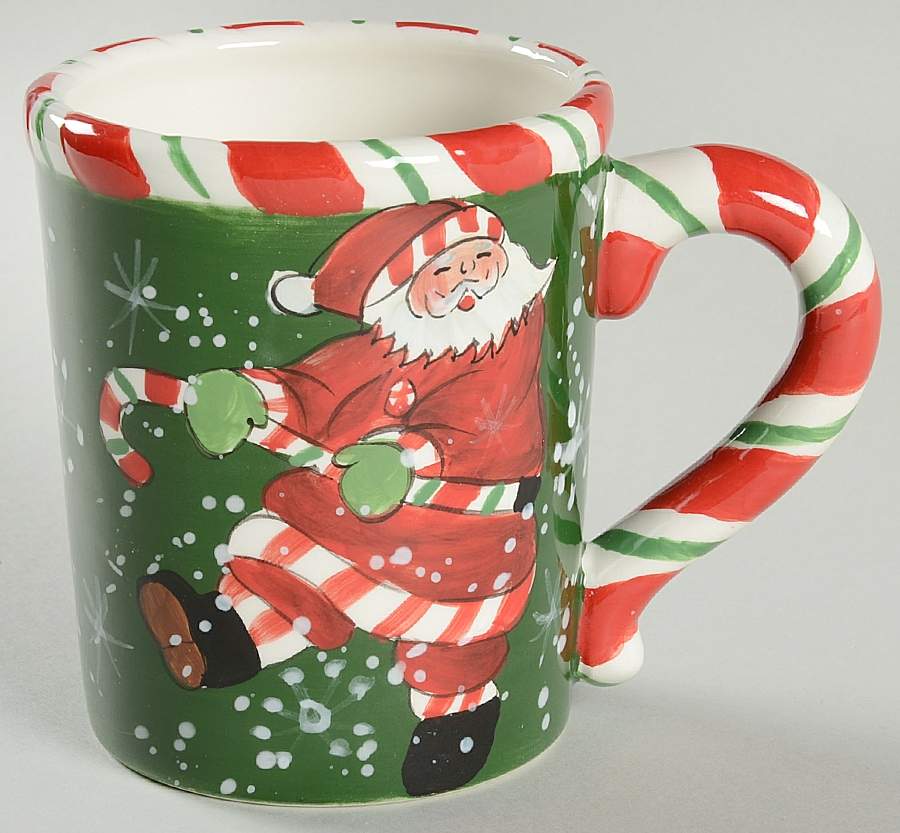 Peppermint Santa Mug by Certified International-1