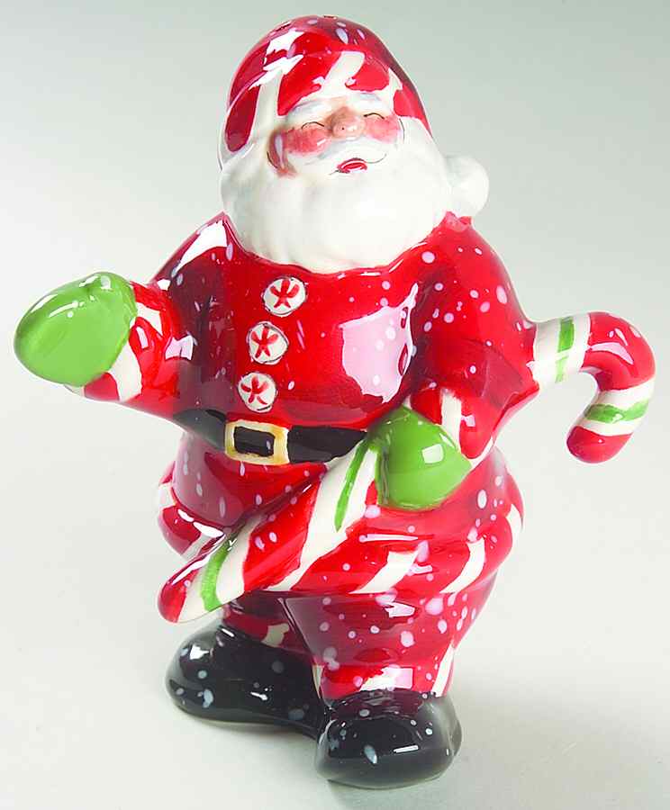 Peppermint Santa Figural Pepper Shaker by Certified International-1