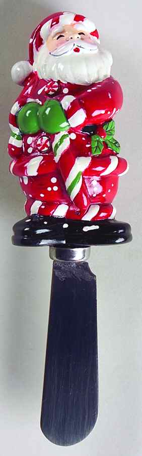 Peppermint Santa Spreader (for Dip and Spreader) by Certified International-1