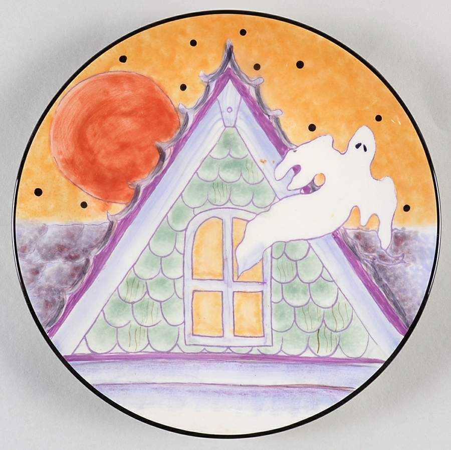 Halloween Tidings Dessert/Pie Plate by Certified International-1