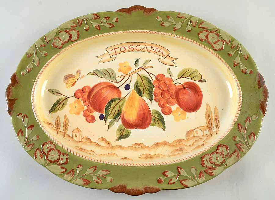 Toscana 19" Oval Serving Platter by Certified International-1